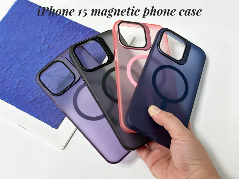 IPhone 15 Magnetic Case With Lens Protective Holder | TenChen Tech