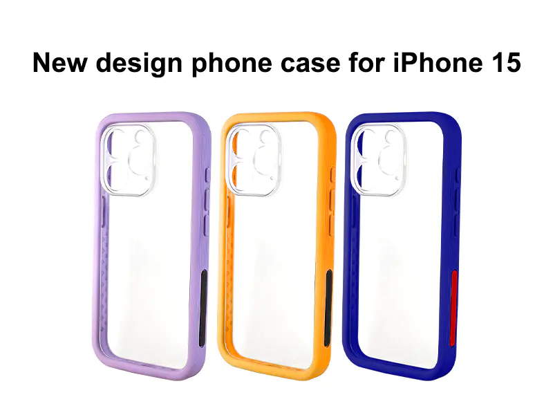 IPhone 15 Cases Soft Silicone Protective Frame Bumper Cover Case With Hard Pc Backplane | TenChen Tech