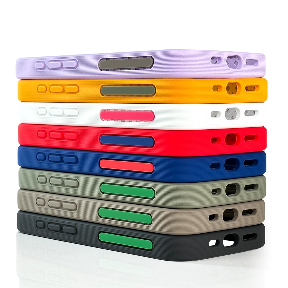 video-IPhone 15 Cases Soft Silicone Protective Frame Bumper Cover Case With Hard Pc Backplane | TenC