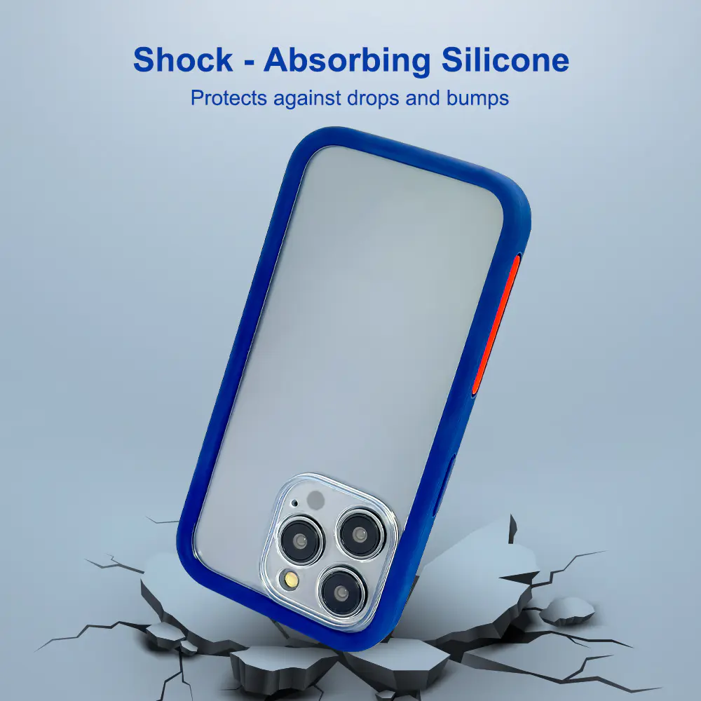 IPhone 15 Pro Liquid Silicone With Clear Hard Pc Phone Case Wholesale Custom Shockproof Protective Cell Phone Case | TenChen Tech