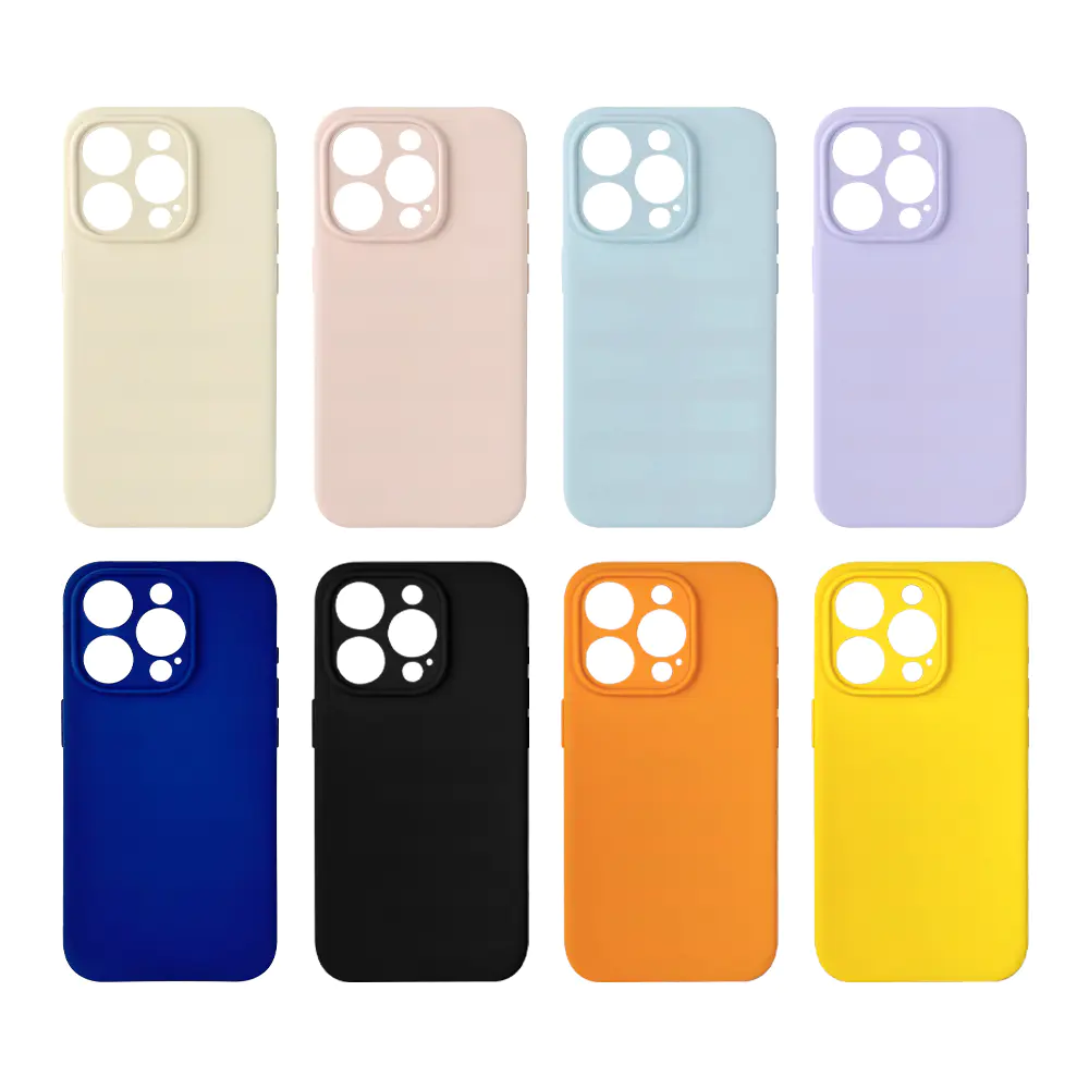 Ultra Thin Liquid Silicone IPhone 15 Cases Soft Shockproof Full Body Protective Mobile Phone Cover | TenChen Tech