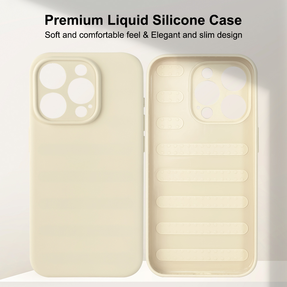 product-Ultra Thin Liquid Silicone IPhone 15 Cases Soft Shockproof Full Body Protective Mobile Phone