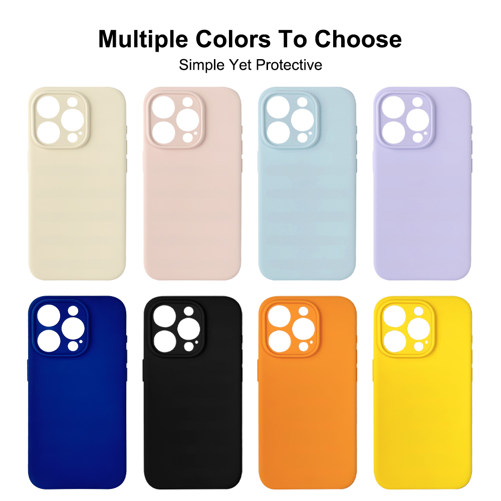 product-TenChen Tech-Ultra Thin Liquid Silicone IPhone 15 Cases Soft Shockproof Full Body Protective