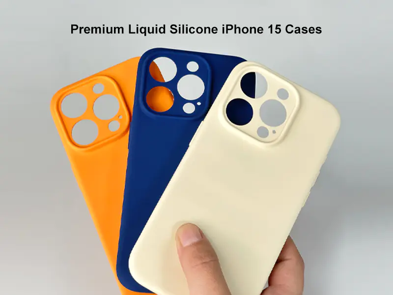 Ultra Thin Liquid Silicone iPhone 15 Cases Soft Shockproof Mobile Phone Case | TenChen Tech