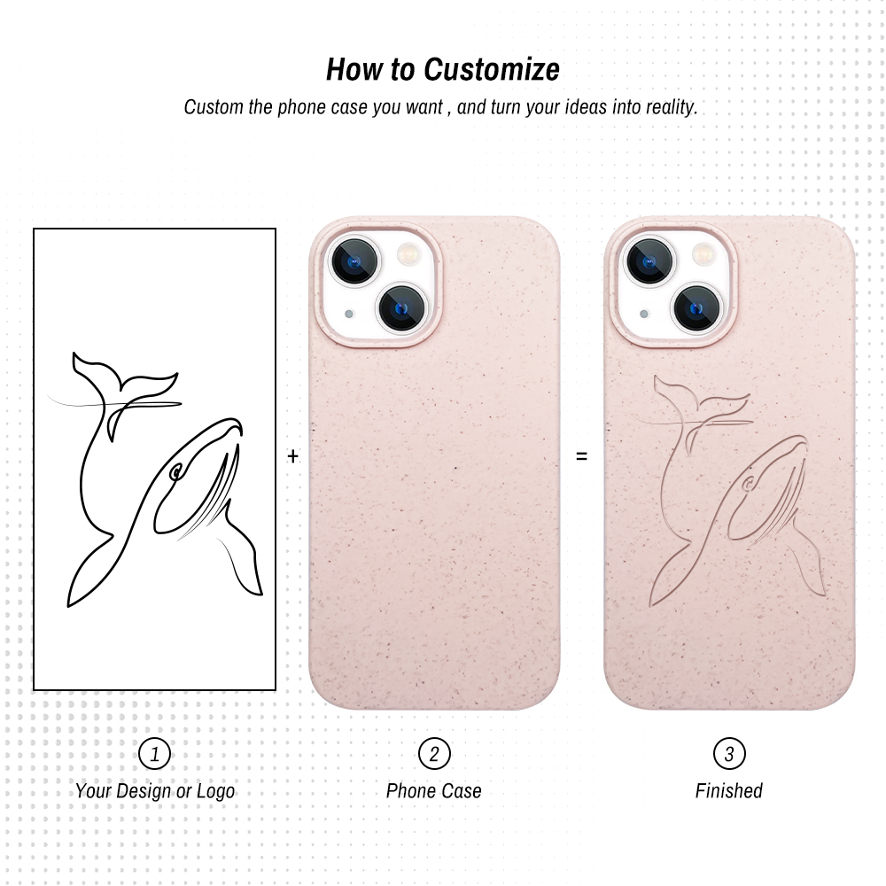 Biodegradable iPhone 15 Cases Custom Eco Friendly Compostable Wheat Straw Plant Fiber Cell Phone Cases | TenChen Tech