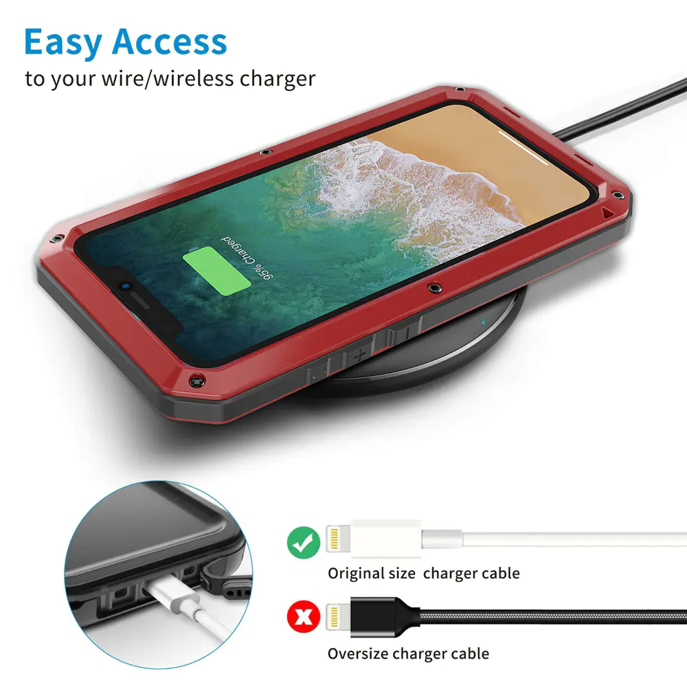IPhone 15 Pro Max Metal Armor Phone Case Heavy Duty Shockproof Waterproof IPhone Case | TenChen Tech