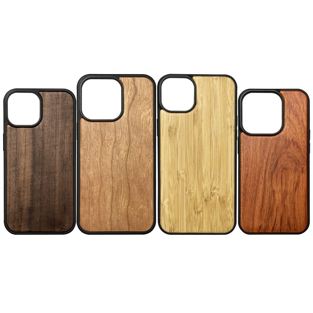 product-iPhone 15 Wood Phone Case Custom Unique Natural Real Wooden Cell Phone Case | TenChen Tech-T