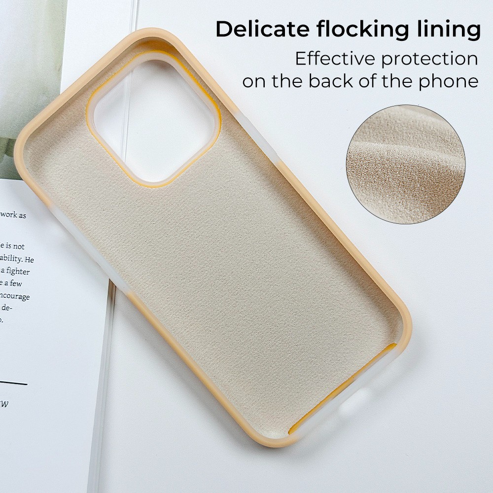 product-TenChen Tech-iPhone 15 Pro Max Jelly Liquid Silicone Cases Soft Gel Rubber Microfiber Lining