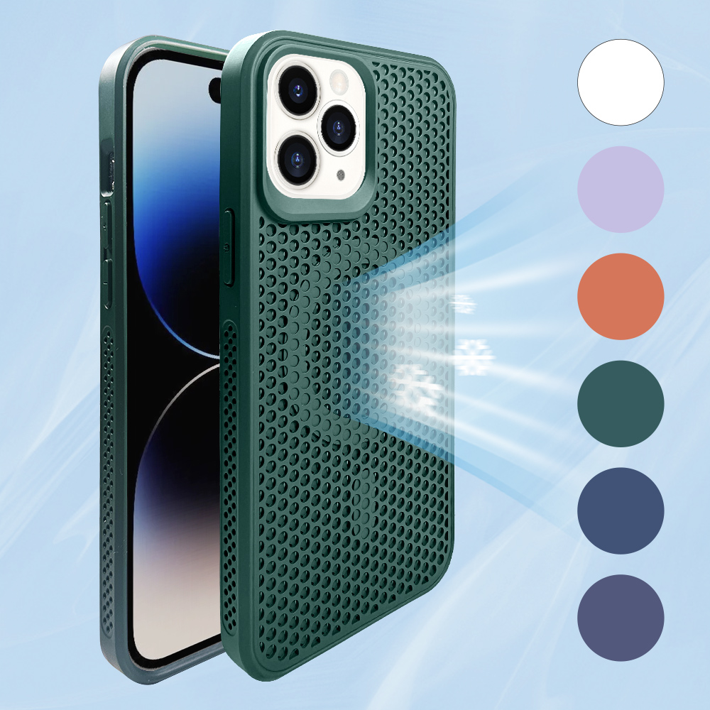 Perforated Heat Dissipation Case with MagSafe for iPhone 15 Plus - Navy  Blue - HD Accessory