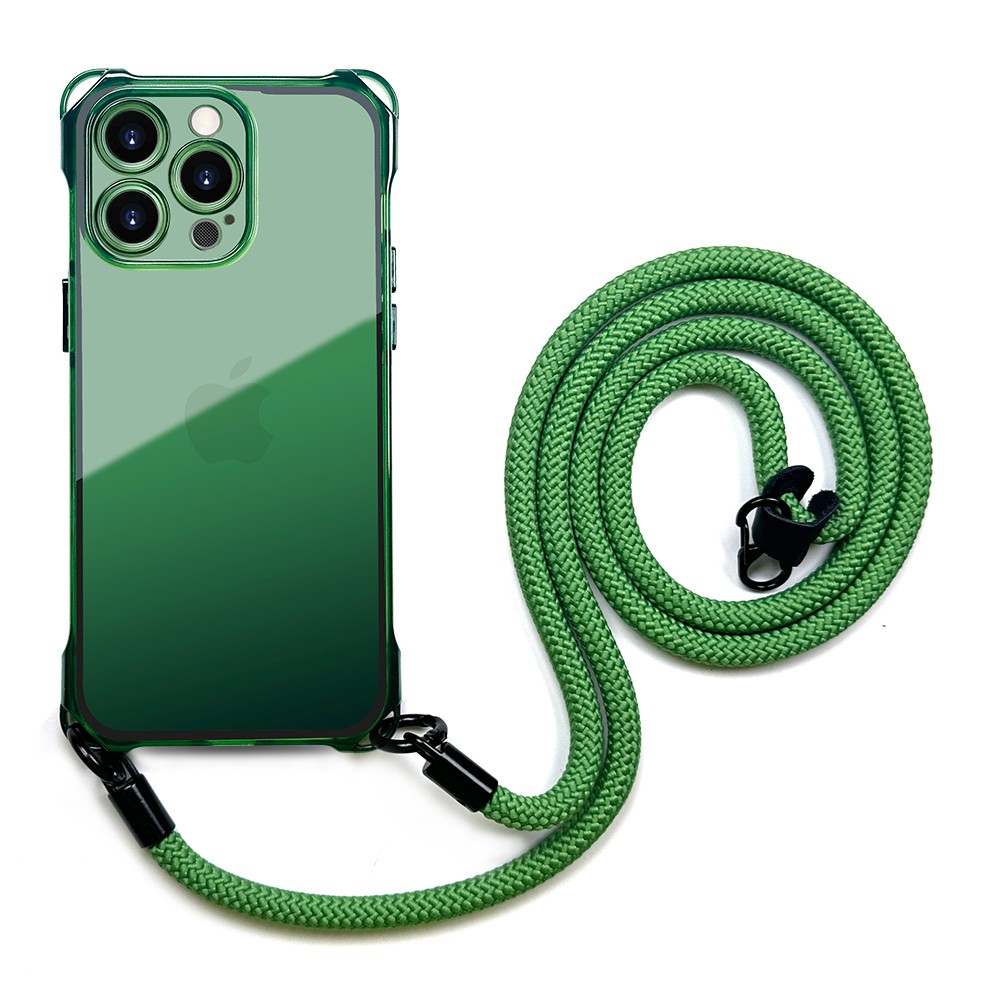 product-Clear Colorful Soft Slim TPU Crossbody iPhone 15 Plus Cases Detachable Neck Lanyard Strap Ph-1