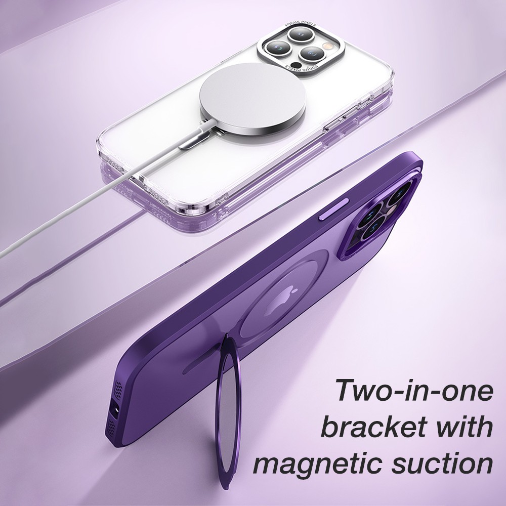 video-Magsafe iPhone Case With Invisible Holder Clear TPU PC Magnetic Phone Cases | TenChen Tech-Ten