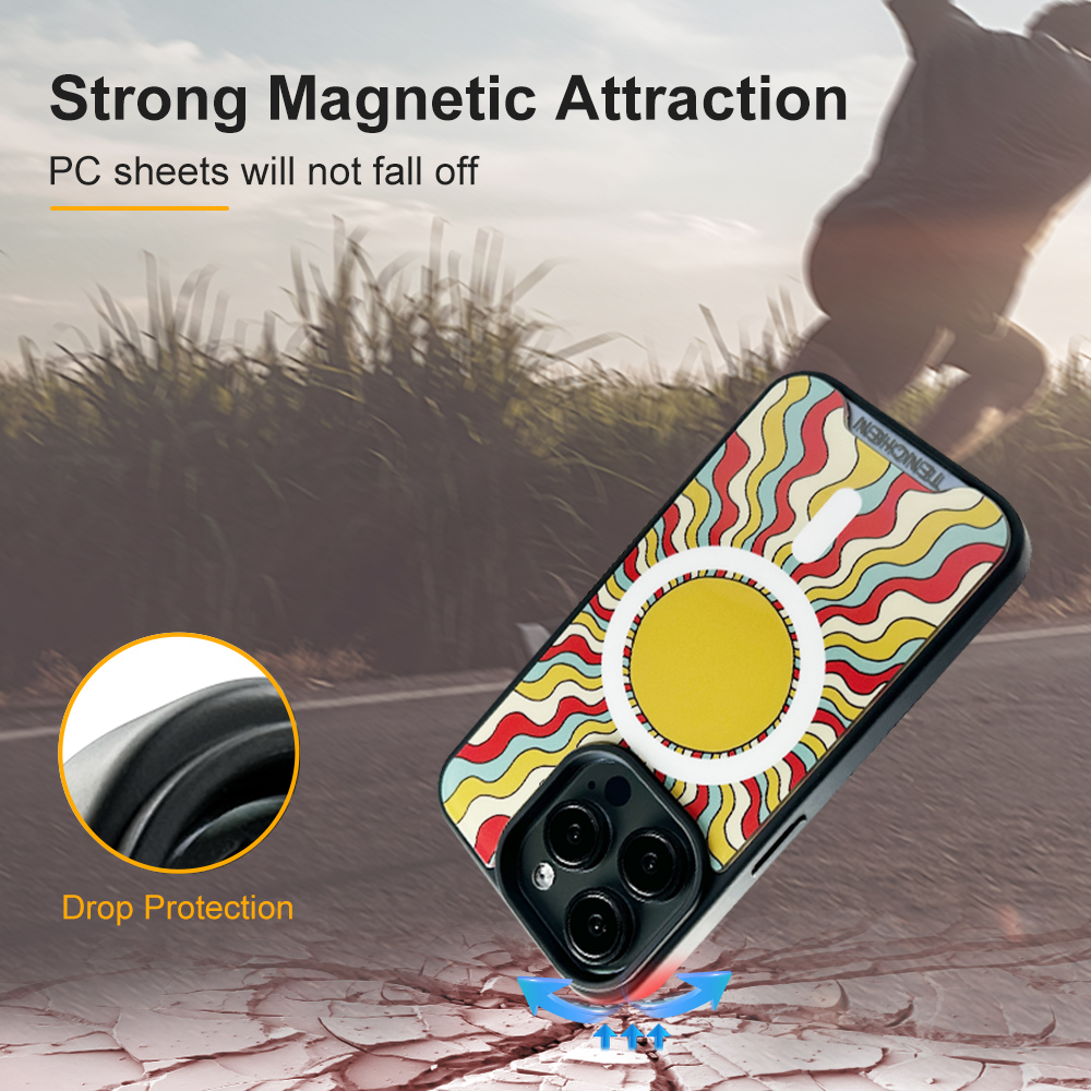 Magsafe iPhone Cases New Design Magnetic Cases With Customizable PC Sheets | TenChen Tech