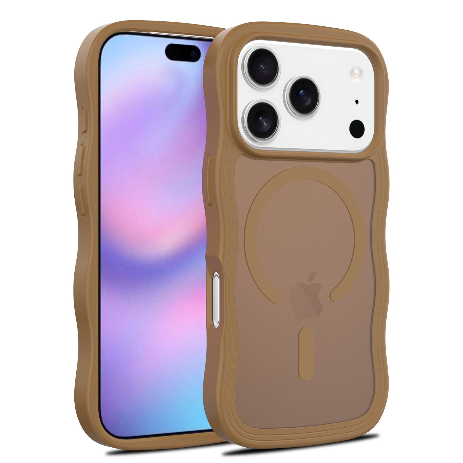 product-High Quality Wavy Edge Protective iphone 17 pro max Case Cover nti-Slip Grip Cute Wave Curly