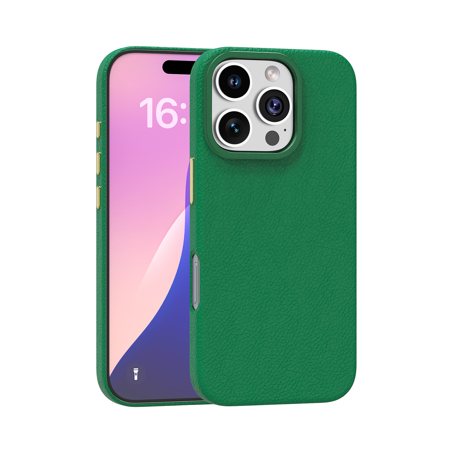 Best genius leather iphone case multi colors metal frame support magsafe wireless charging Factory Price-TenChen Tech