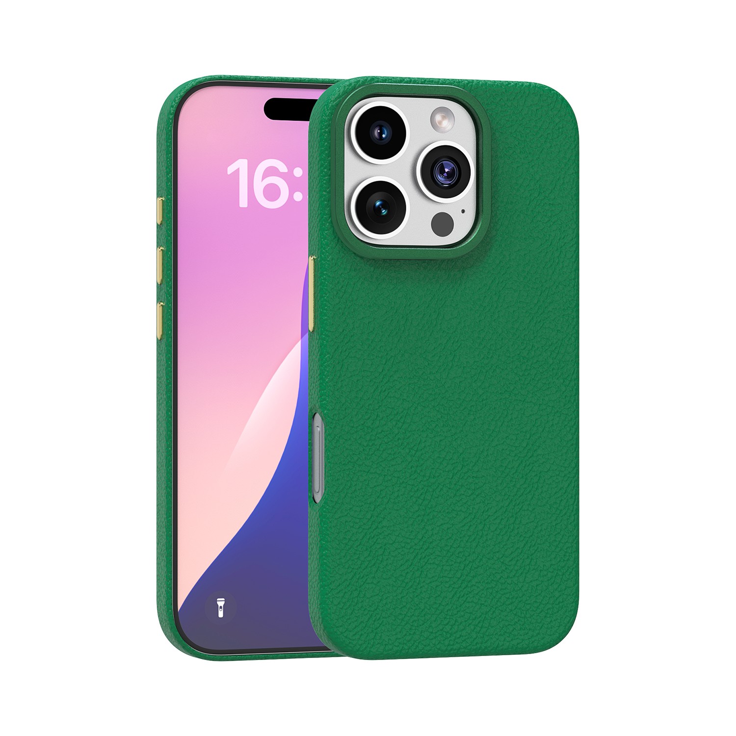 product-TenChen Tech-Best genius leather iphone case multi colors metal frame support magsafe wirele